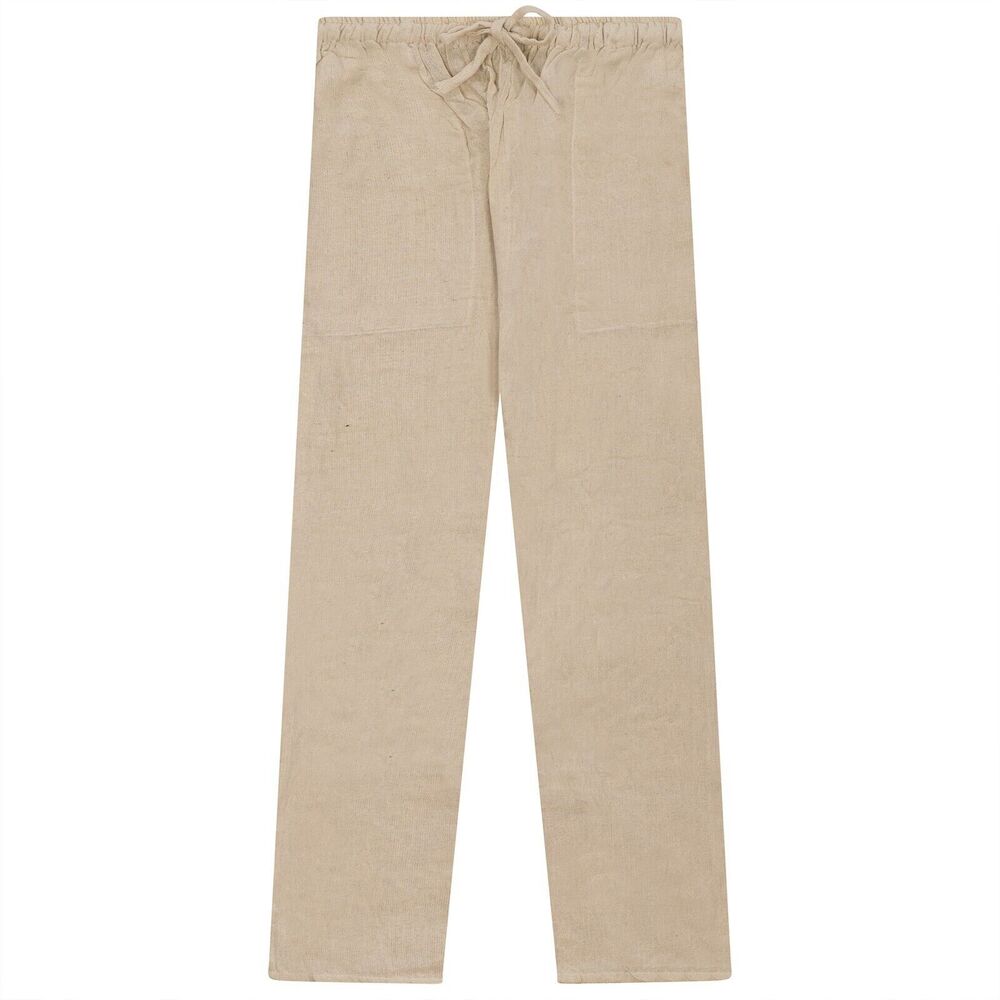 Plain Cotton Thai Fisherman Pants Lounge Loose Casual Yoga Hippie Boho Trousers